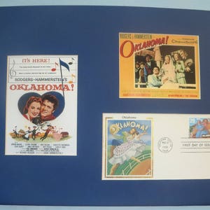 Rodgers and Hammerstein Broadway Musical - Oklahoma starring Shirley Jones as Laurey and Gordon MacRae as Curly & First Day Cover