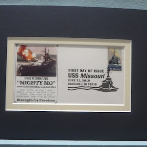 WWII - Japan surrenders on the USS Missouri & First Day Cover of its own stamp
