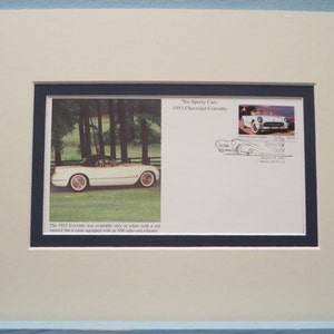 Saluting the Chevy Corvette & First day Cover of the 1953 Chevy Corvette stamp