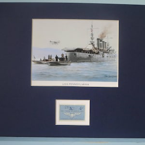 The USS Pennsylvania & the start of Naval Aviation honored by its own stamp