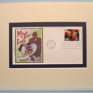 Audrey Hepburn y Rex Harrison en &quot;My Fair Lady&quot;, un musical de Lerner y Loewe y sobre de primer día de su propio sello.