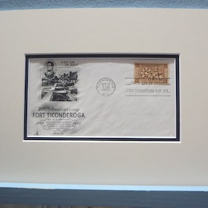 Ethan Allen and the Green Mountain Boys Capture Fort Ticonderoga & First Day Cover of its own stamp