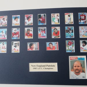 1985 Patriots Roster New England Patriots - 1985 AFC Champions & Tony Franklin Autograph - Etsy