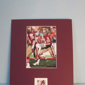San Francisco 49ers Great QB and Hall of Famer Joe Montana honored by the San Francisco 49er stamp