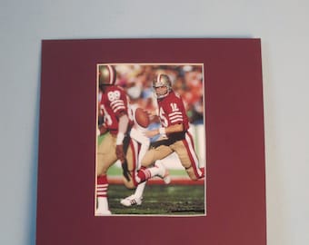 San Francisco 49ers Great QB and Hall of Famer Joe Montana honored by the San Francisco 49er stamp