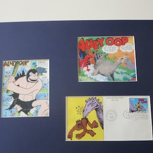 Famous Comic Strips - Alley Oop the Caveman & First Day Cover of its own stamp