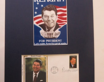 Ronald Reagan and George Bush win  the 1984 Presidential Election honored by the First day Cover of the Ronald Reagan stamp