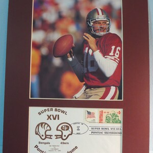 San Francisco 49ers Great Joe Montana Wins Super Bowl XVI & Commemorative Cover