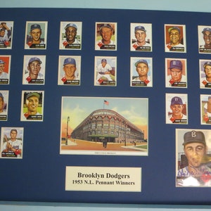 The 1953 World Series - the Dodgers vs. the Yankees and Davey Williams autograph