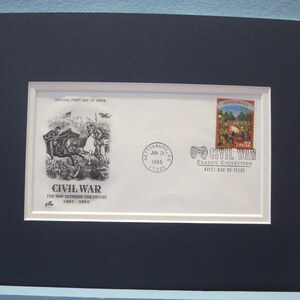 Civil War -The Battle of Chancellorsville and the First Day Cover of its own stamp
