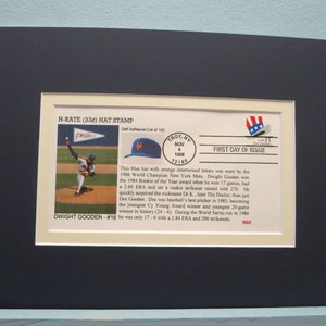 New York Mets-1986 World Champs & 1985 Cy Young Award Gewinner Dwight Gooden Commemorative Cover