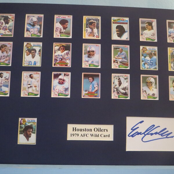 Houston Oilers - 1979 AFC Wild Card Team and Earl Campbell autograph