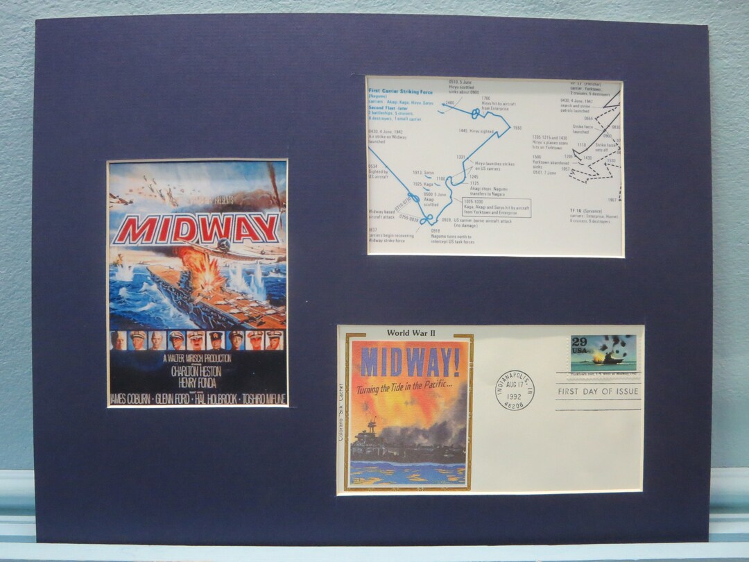 World War II - the Battle of Midway & the First Day Cover of the Stamp ...