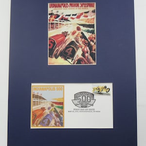Honoring the Indianapolis 500 & First day Cover in honor of the Indy 500 Race