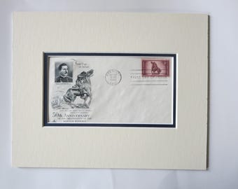 Rough Rider Teddy Roosevelt charges up San Juan Hill & First Day Cover of the Rough Riders stamp