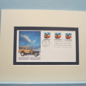 The  Ford Auto - The Woody Wagon & First day Cover of its own stamp