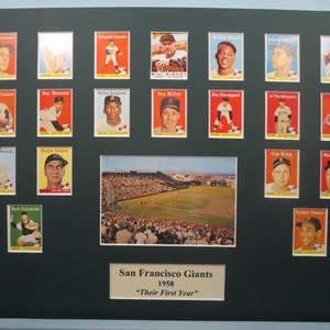 San Francisco Giants ledd av Willie Mays - 1958 Första året i San Francisco