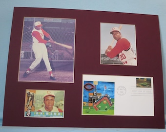 Cincinnati Reds Great and Hall of Famer Frank Robinson & First Day Cover of Crosley Field