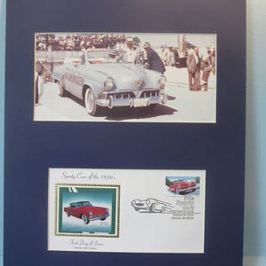 The Studebaker Commander - the Pace Car for the 1952 Indy 500 & First day Cover of its own stamp