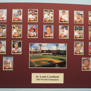 Honoring the St. Louis Cardinals - 1964  World Series Champions led by Hall of Famers Bob Gibson & Lou Brock