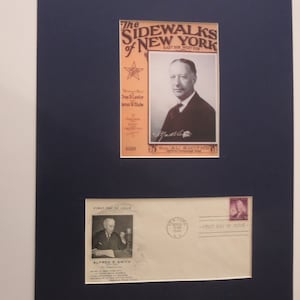 Al Smith Runs for President in 1928 and his Campaign Song - The Sidewalks of New York & First Day Cover