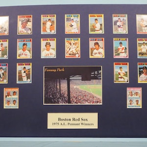 Boston Red Sox - 1975 A.L. Pennant Winners led by Carlton Fisk, Carl Yastrzemski and Rookies Jim Rice and Fred Lynn