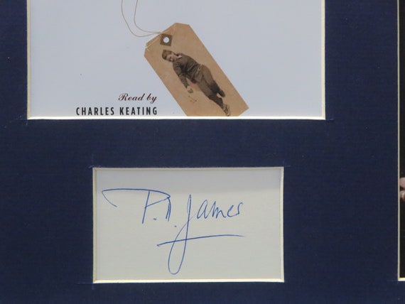 Famed Mystery Writer P D James Author Of The Murder Room And Death In Holy Orders Among Her Other Novels Her Autograph