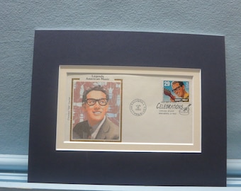 Saluting Buddy Holly and the Crickets & First day Cover of the Buddy Holly stamp