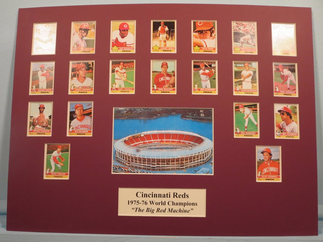 Cincinnati Reds - 1975-76 World Series Champions Led by Pete Rose ...