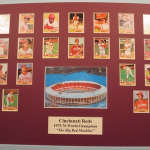 Cincinnati Reds - 1975-76 World Series Champions led by Pete Rose & Hall of Famers Johnny Bench and Joe Morgan
