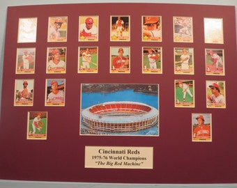Cincinnati Reds - 1975-76 World Series Champions led by Pete Rose & Hall of Famers Johnny Bench and Joe Morgan