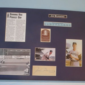 Hall of Fame und Detroit Tiger große Jim Bunning & Autogramm