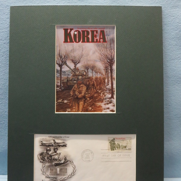 Honoring Korean War Veterans & First Day Cover honoring the Korean War