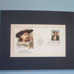 Fontier Lawman Wild Bill Hickok  with the First Day Cover of the Wild Bill Hickok stamp