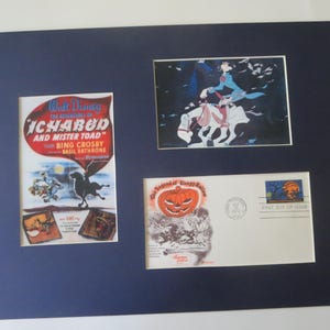 Walt Disney - &quot;Ichabod Crane and Mister Toad&quot; & First Day Cover of Legend of Sleepy Hollow Stamp