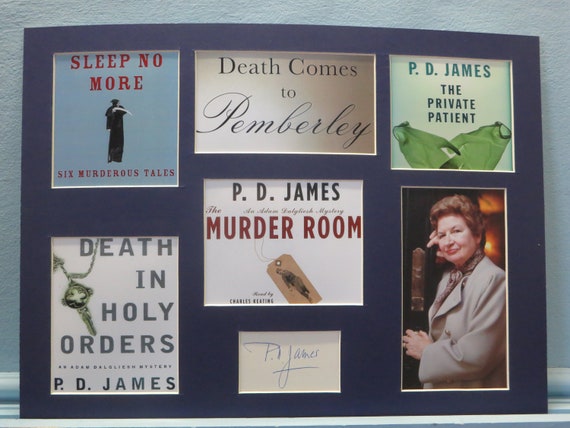 Famed Mystery Writer P D James Author Of The Murder Room And Death In Holy Orders Among Her Other Novels Her Autograph