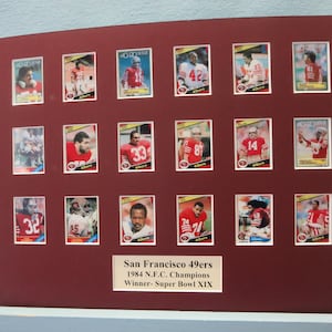 San Francisco 49ers coached by Bill Walsh and led by Joe Montana and Ronnie Lott - 1984 NFC Champs & Super Bowl XIX Victors