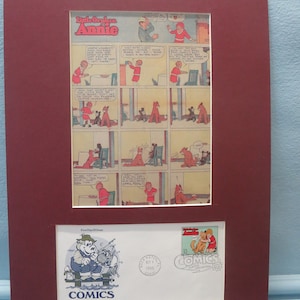 Famed Comic Strip - Little Orphan Annie and First Day Cover of her own stamp