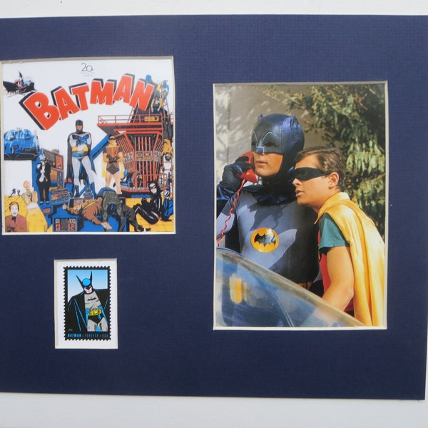 DC Comic Book Superheroes - Adam West & Burt Ward as TV Heroes Batman and Robin honored by the Batman stamp