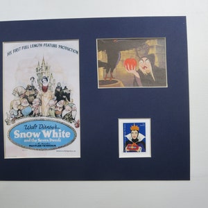 Walt Disney&#39;s &quot;Snow White and the Seven Dwarfs&quot;  and the stamp issued to honor the Evil Queen
