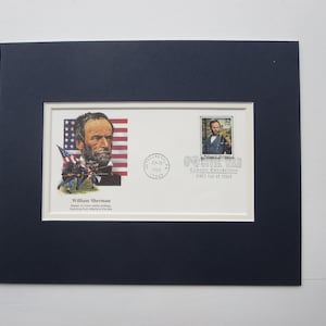 Civil War General William Tecumseh Sherman & First Day Cover of his own stamp