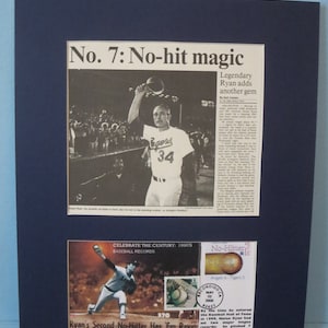Nolan Ryan wins his 300th Game as a Texas Ranger & Commemorative Cover when his number 34 is Retired