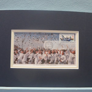 The U.S. Naval Academy at Annapolis & First Day Cover for he stamp honoring its 150th Anniversary