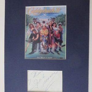 Chevy Chase in &quot;Caddyshack II&quot; and Jackie Mason autograph as Jack