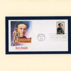 The Great Magician and Great Escape Artist Harry Houdini honored by his First Day Cover