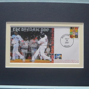 Boston Red Sox - 2007 World Series Champions & David "Big Papi" Ortiz und Manny Ramirez Gedenkbrief