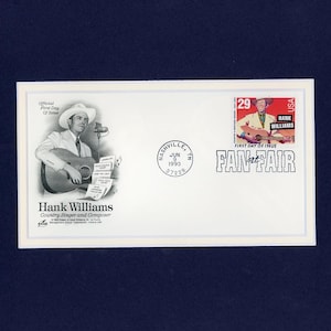 Country Western Great - Hank Williams & First Day Cover of his own stamp