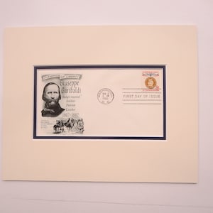 Italy&#39;s 1848 Revolution led by Giuseppe Garibaldi & First Day Cover of his stamp