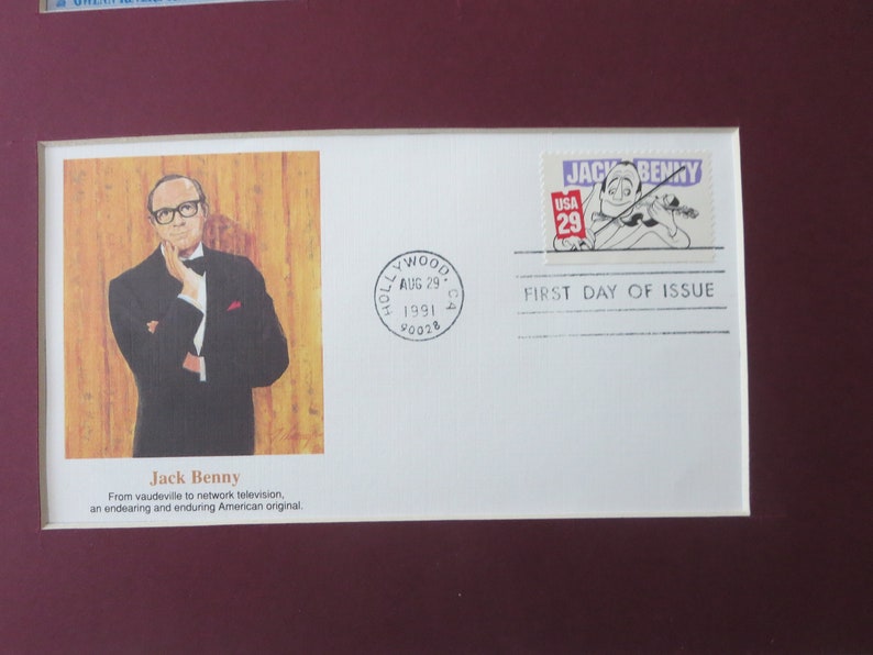 Jack Benny To Be or Not To Be & The Meanest Man in the World and the First Day Cover of his own stamp image 2