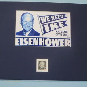 Presidente Dwight Eisenhower onorato dal suo timbro